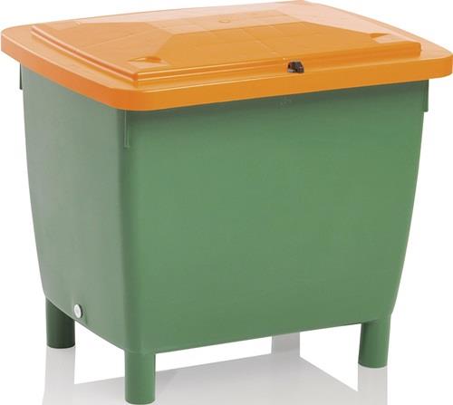 CRAEMER Streugutbehälter L790xB605xH775mm 210l HD-PE grün/orange