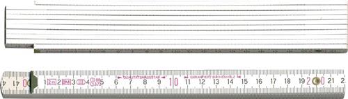 BMI Gliedermaßstab L.2m B.16mm mm/cm EG III Buche weiß BMI