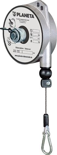 PLANETA Federzug TCN 9322 Trgf.4-6kg Edelstahl-Drahtseil Seillänge 2,0m