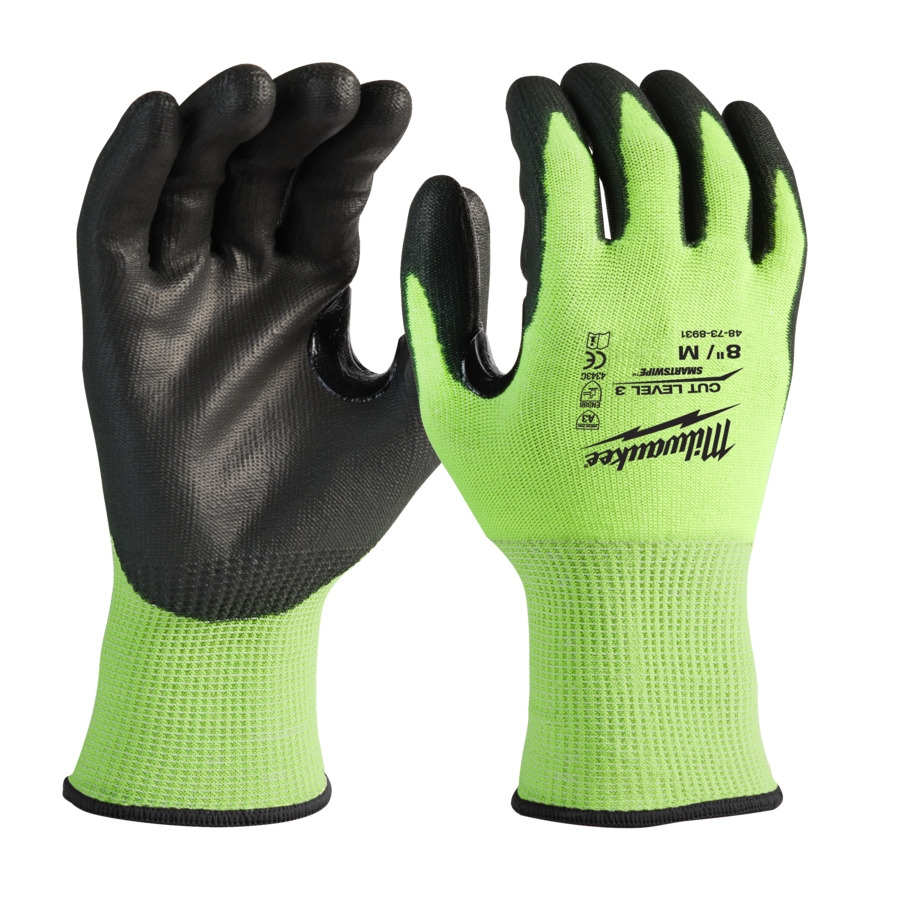 MILWAUKEE Größe 8 (M) Hi-Vis Schnittschutzhandschuhe Klasse 3/C MILWAUKEE Größe 8 (M) Hi-Vis Schnittschutzhandschuhe Klasse 3/C
