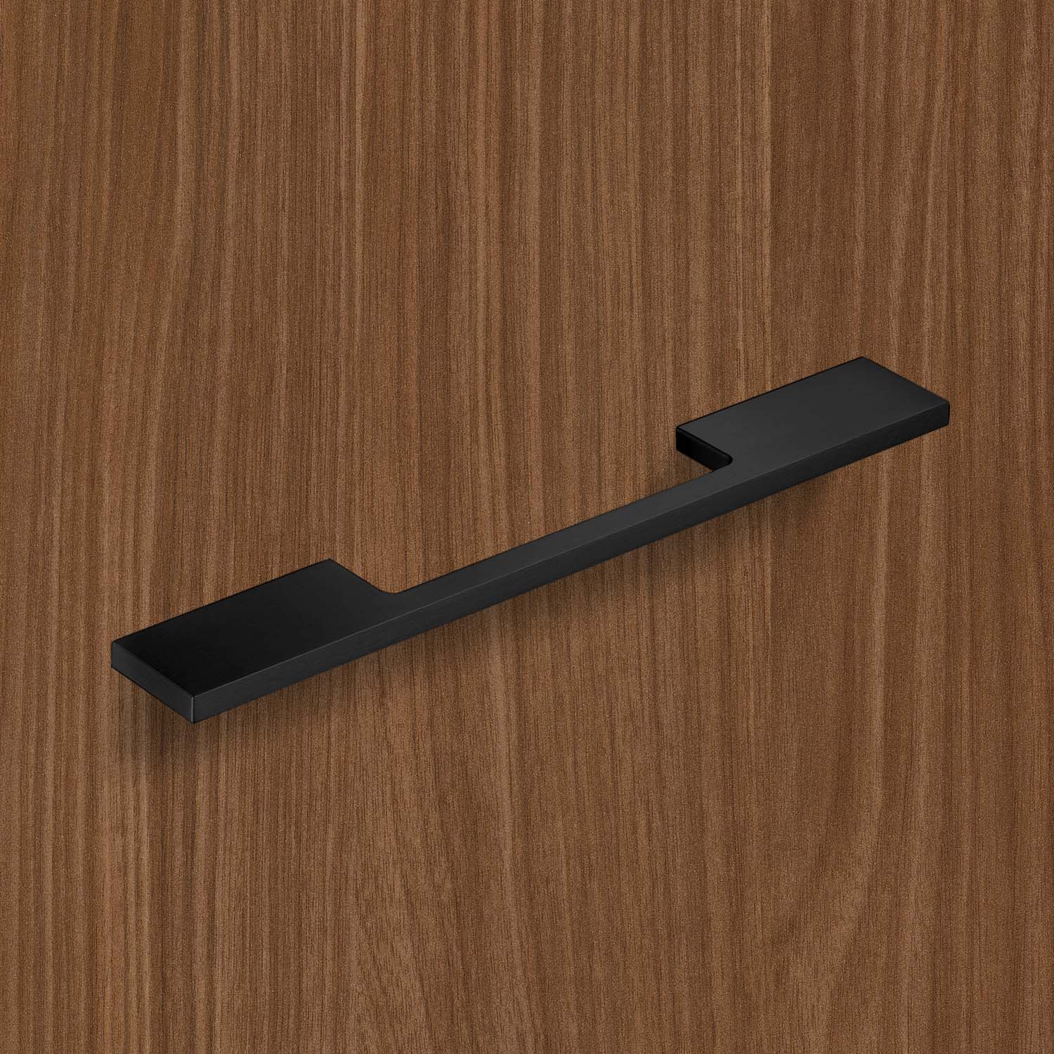 HETTICH Griff Velitra, Bohrabstand 260 / 320 mm, L 372 mm, B 7 mm, H 34 mm, Schwarz matt, 9345462