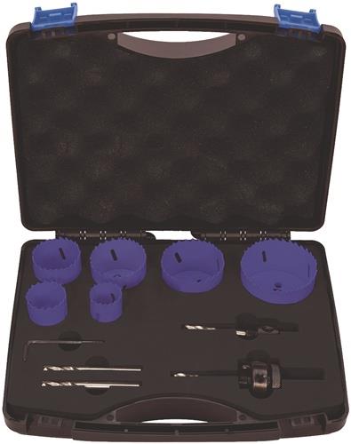 TECWERK Lochsägensatz 10-tlg.22-68mm Schnitt-T.38mm HSS-Co8 TECWERK