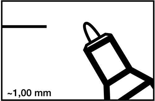 EDDING Permanentmarker 400 schwarz Strich-B.1mm Rundspitze EDDING