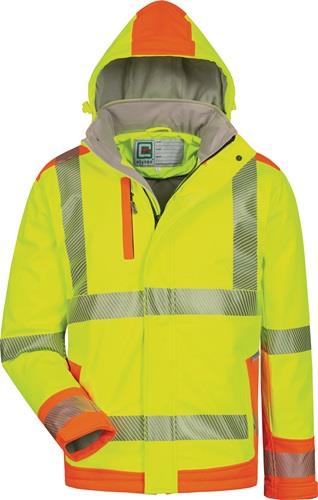 ELYSEE Warnschutzsoftshelljacke Rickmer Gr.M gelb/orange ELYSEE