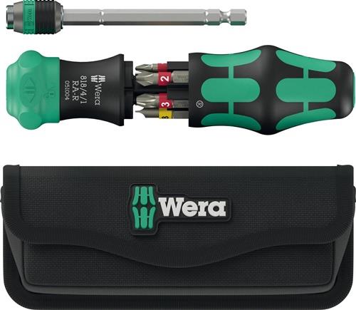 WERA Magazinbithalter Kraftform Kompakt 25 RA-R 6-tlg.m.Tasche WERA