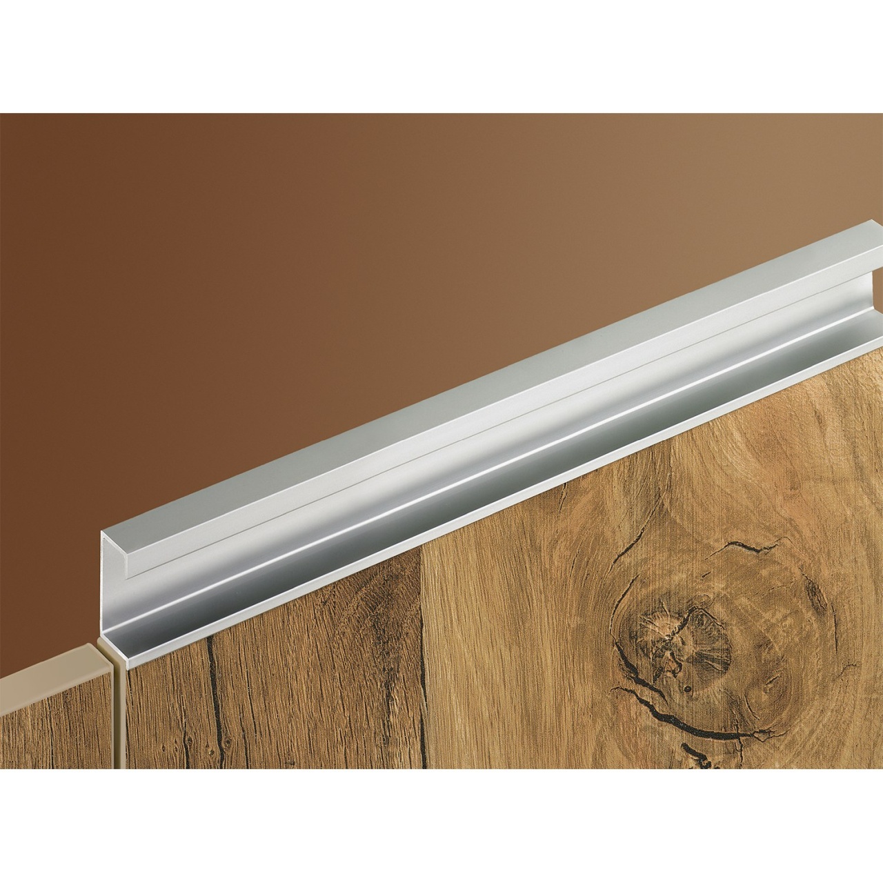 HETTICH Griffleiste Seveso, L 2400 mm, B 19 mm, H 38 mm, Aluminium eloxiert, 9995123