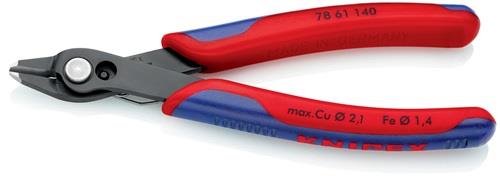 KNIPEX Elektronik-Seitenschneider Super-Knips® L.140mm Spezialwerkzeugstahl brün.