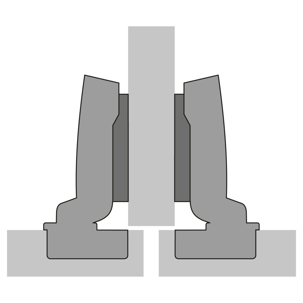 HETTICH Sensys Dünntürscharnier, Türdicke ab 10 mm, ohne Schließautomatik (Sensys 8676), vernickelt, 9094466 HETTICH Sensys Dünntürscharnier, Türdicke ab 10 mm, ohne Schließautomatik (Sensys 8676), vernickelt, 9094466