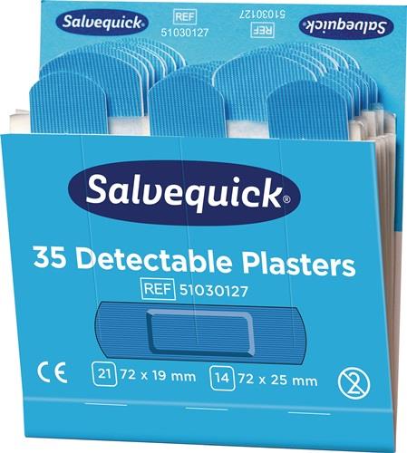 SALVEQUICK Pflasterstrips Salvequick detectable 6 Nachfüllpack je 35 St.SALVEQUICK