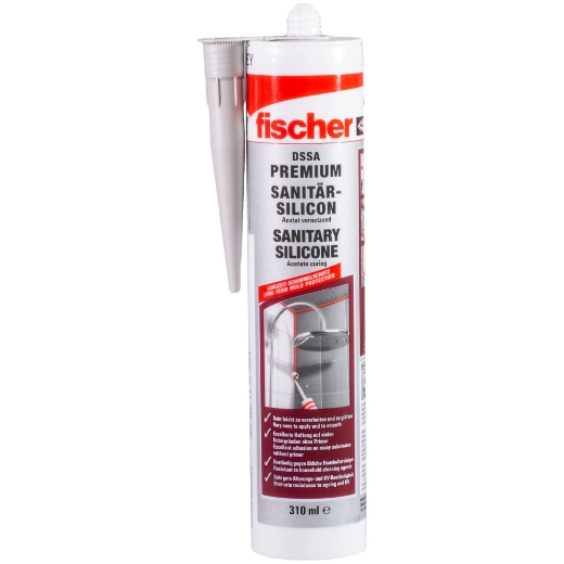 FISCHER Sanitärsilicon DSSA 310 sanitärgrau
