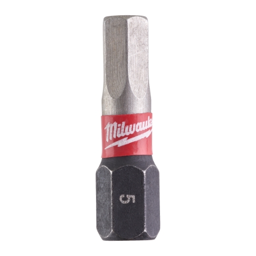MILWAUKEE Hex 5 / 25 mm Schrauberbit SHOCKWAVE