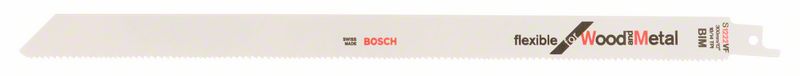 BOSCH Säbelsägeblatt S 1222 VF, Flexible for Wood and Metal, 2er-Pack