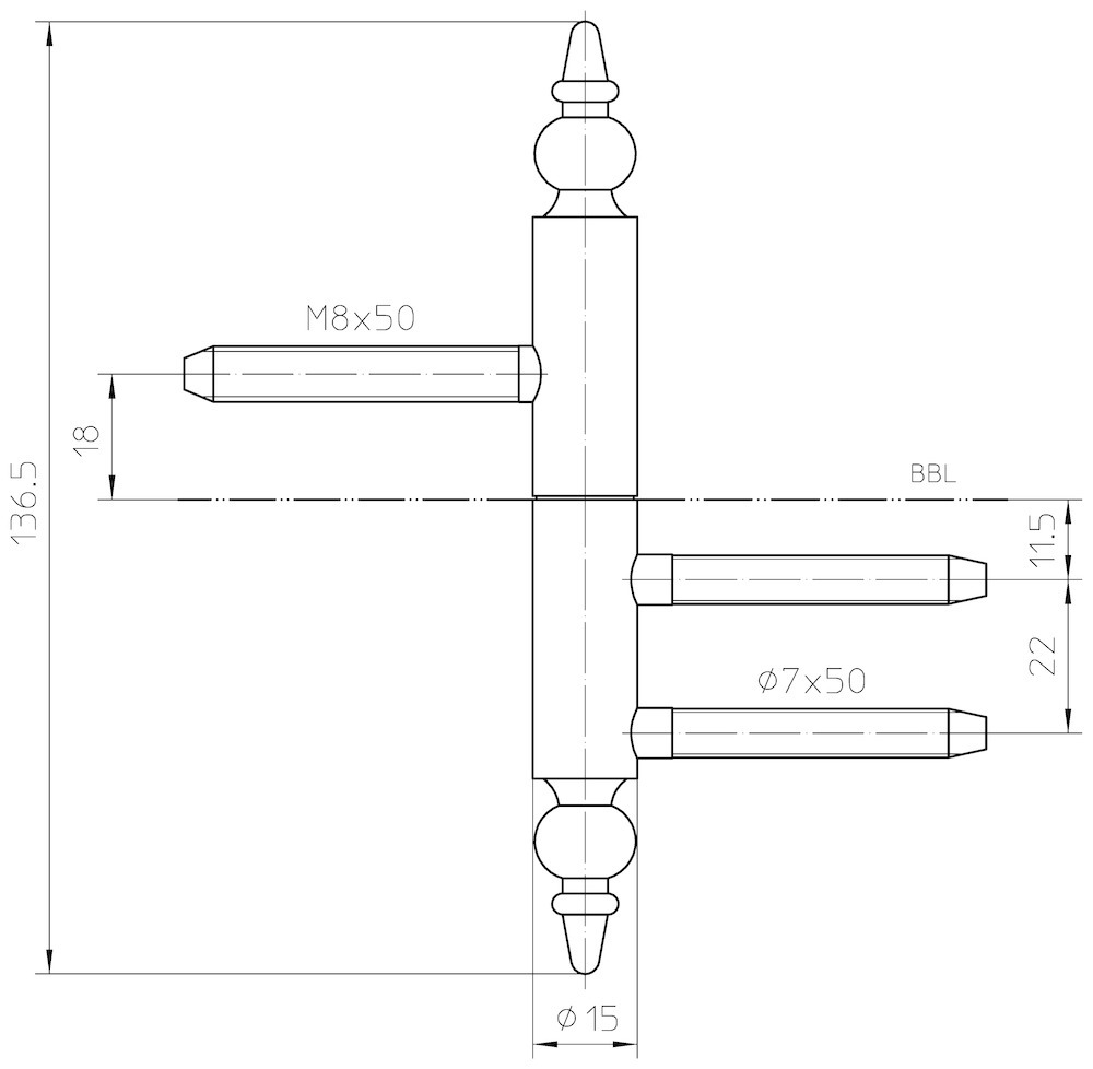 SIMONSWERK Einbohrband VARIANT® V 3420 WF ZK