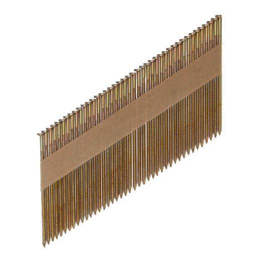 7,4 x 3,1 x 90 mm, Glattschaft Stahl verzinkt, 34° D-Kopf-Nägel für M18FFN 7,4 x 3,1 x 90 mm, Glattschaft Stahl verzinkt, 34° D-Kopf-Nägel für M18FFN