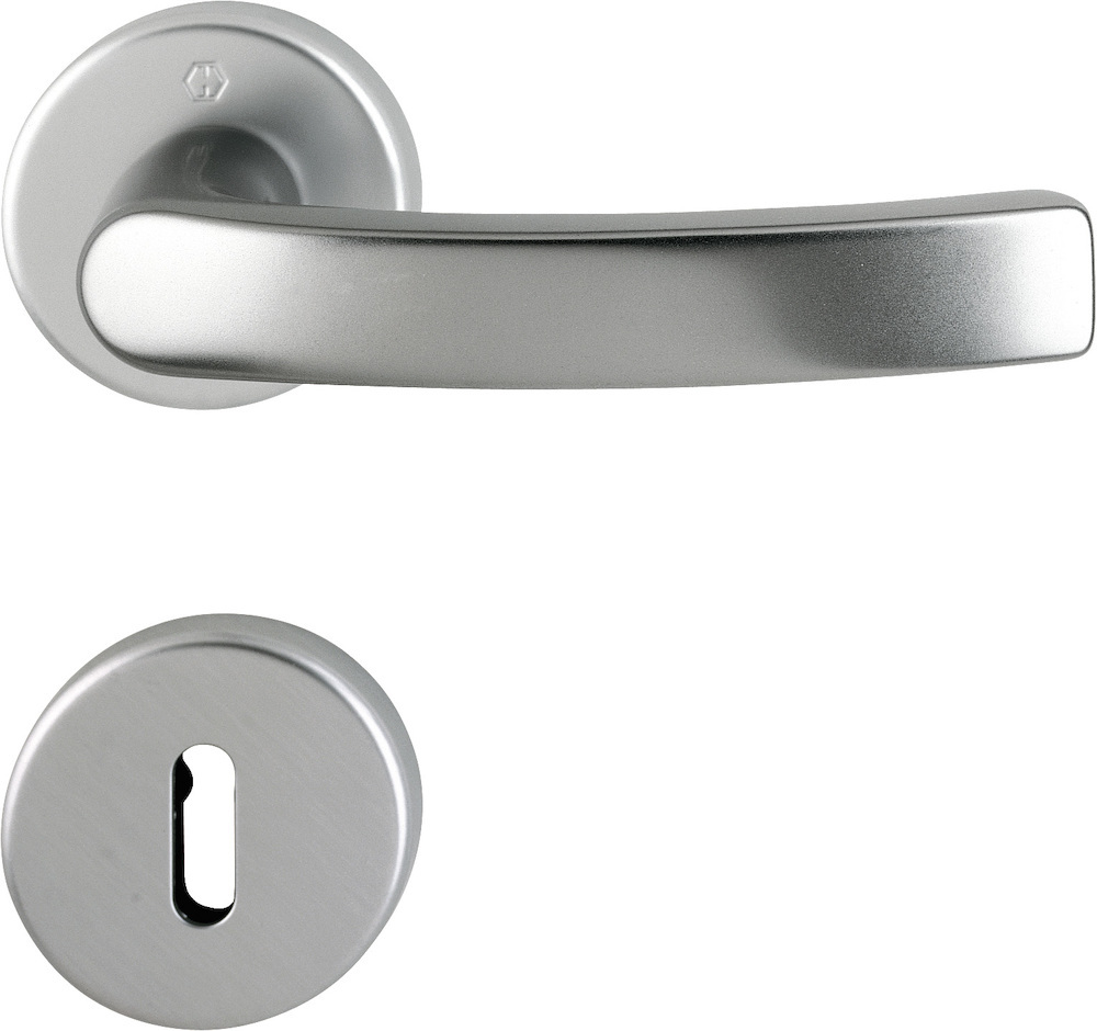 HOPPE® Drückergarnitur mit Rosetten Luxembourg 199/42KV/42KVS, Aluminium, 11908269 HOPPE® Drückergarnitur mit Rosetten Luxembourg 199/42KV/42KVS, Aluminium, 11908269