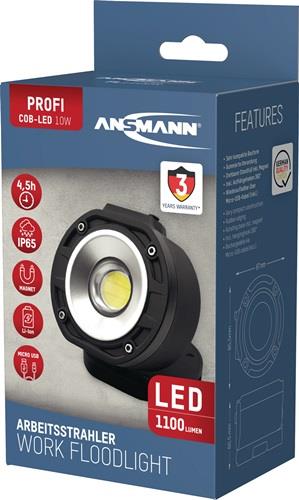 LED-Strahler FL1100R 10 W 1100 lm 1m Li-Ion 4000 mAh 3,7 V IP65 ANSMANN LED-Strahler FL1100R 10 W 1100 lm 1m Li-Ion 4000 mAh 3,7 V IP65 ANSMANN
