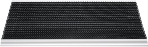Nordwest Fußmatte Alu-Anlaufkante schwarz/silber PP/Alu L500xB800xS22mm