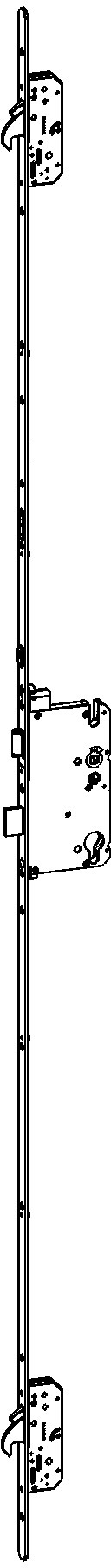 WINKHAUS Automatik Mehrfachverriegelung T-AV4D-F2070 L124P/80 A9 94/8 KABAM2LSMC,