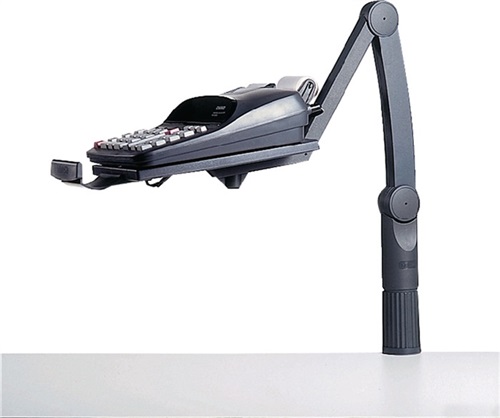 Nordwest Telefonschwenkarm 360Grad schwarz Gesamt-H.490mm A.425-657mm HANSA