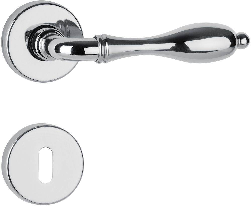 HERMAT Türdrückerpaar LUGANO 1142, Messing