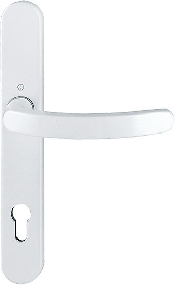 HOPPE® Drücker-Halbgarnitur mit Schmalschild Luxembourg 1500/3357SN, Aluminium, 8008120