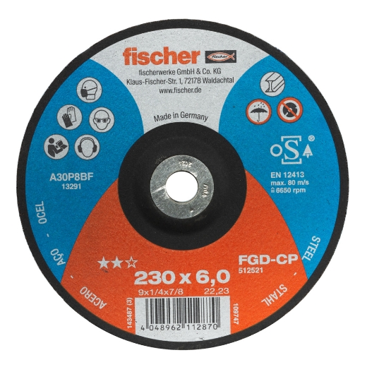 FISCHER Schleifs. FGD-CP 6/230 gekröpft Carbon