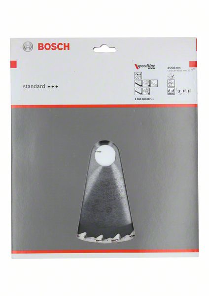 BOSCH Kreissägeblatt Speedline Wood, 235 x 30/25 x 2,4 mm, 30