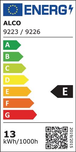 LED-Lupenleuchte Glaslinse 190,5mm (7,5 ") Tischklemme weiß Abdeckung,ecki. Kopf