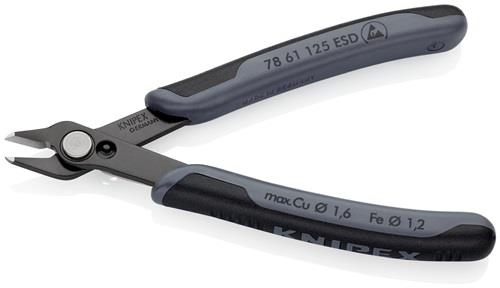 KNIPEX Elektronik-Seitenschneider Super-Knips® L.125mm Form 6 Facette nein brün.KNIPEX