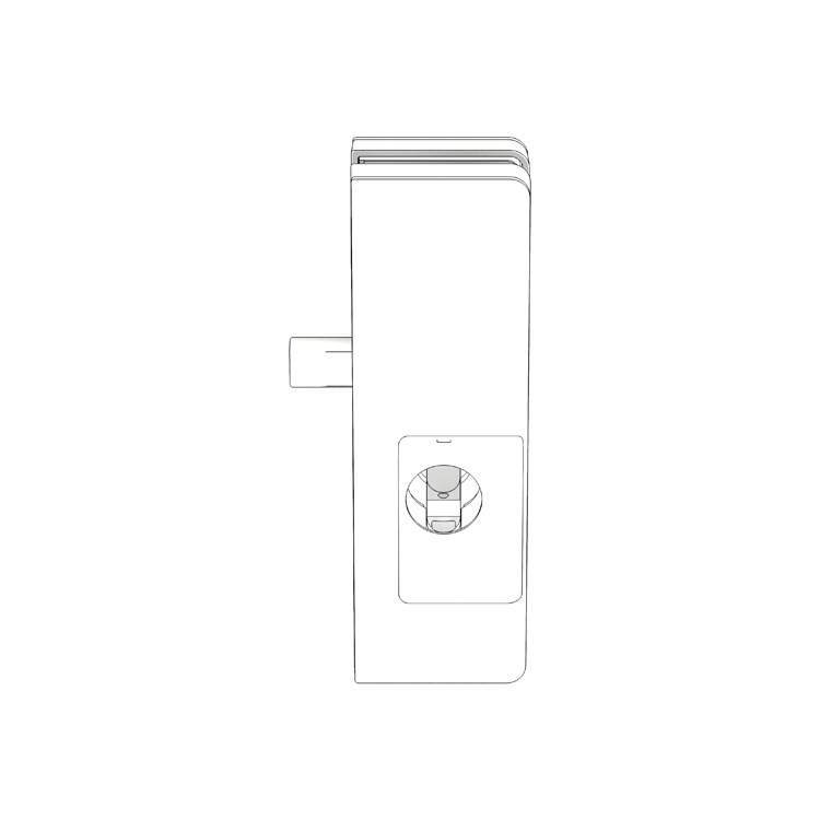 DORMA GLAS Eckschloss MUNDUS PREMIUM US 20, 42.523, Aluminium