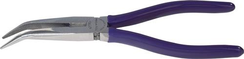 Flachrundzange L.200mm pol.40Grad gew.Ku.-Überzug TECWERK