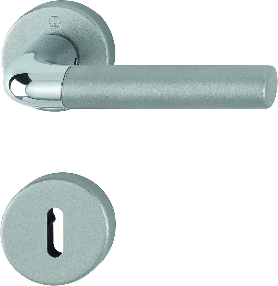 HOPPE® Drückergarnitur mit Rosetten Bremen 1505/42KV/42KVS, Aluminium, 11538776 HOPPE® Drückergarnitur mit Rosetten Bremen 1505/42KV/42KVS, Aluminium, 11538776