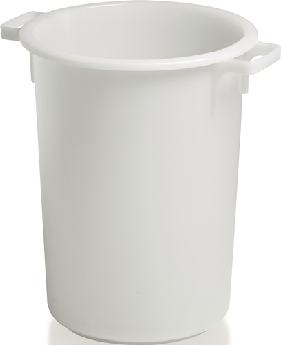 CRAEMER Kunststoffbehälter rd.50l HD-PE weiß D420xH540mm m.Außengriff CRAEMER