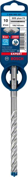 BOSCH EXPERT SDS plus-7X Hammerbohrer, 10 x 100 x 165 mm. Für Bohrhämmer BOSCH EXPERT SDS plus-7X Hammerbohrer, 10 x 100 x 165 mm. Für Bohrhämmer