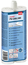 Weiss Chemie COSMO PU-200.281, 2-K-PUR-Reaktions Klebstoff, 2x310 ml. perlweiß