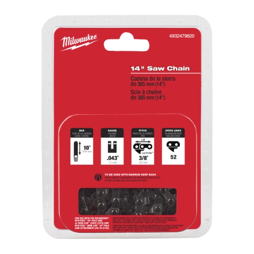 MILWAUKEE Sägekette 35 cm/14" für M18 FCHS35 Sägekette 35 cm / 14" für M18 FCHS35