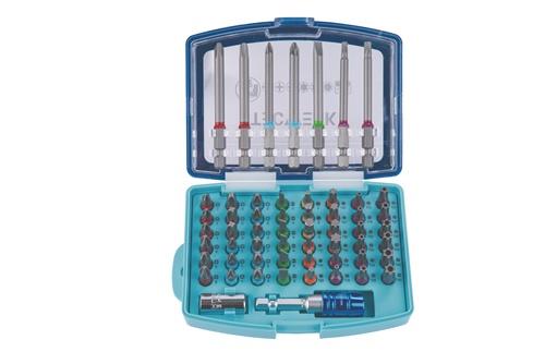 TECWERK Bitsortiment 57-tlg.Schlitz/PH/PZD/TX/TX-BO/6Kt.TECWERK