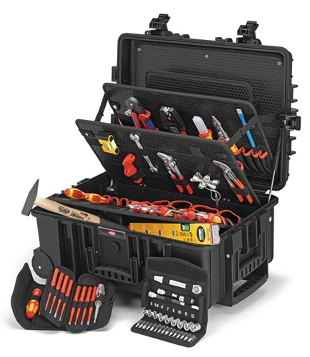 KNIPEX Werkzeugkoffer Robust45 Move 63-tlg.Koffer a.schlagfestem PP f.Elektriker KNIPEX