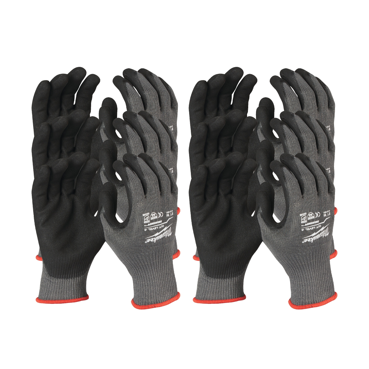 MILWAUKEE Größe 9 (L) 12er Pack Schnittschutzhandschuhe Klasse 5/E