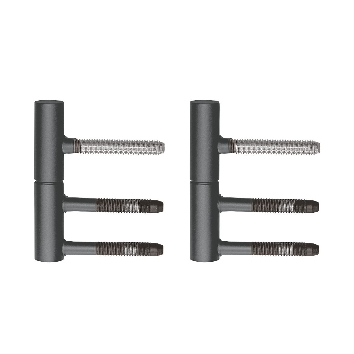 KARCHER DESIGN EGB 502 2-teiliges Rahmenteil für Holzzargen, 1 Paar in Titan Grau, Stahl