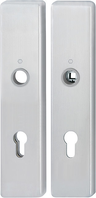 HOPPE® Schutz-Langschildpaar 2221/2210, ZT, Aluminium, 12040630