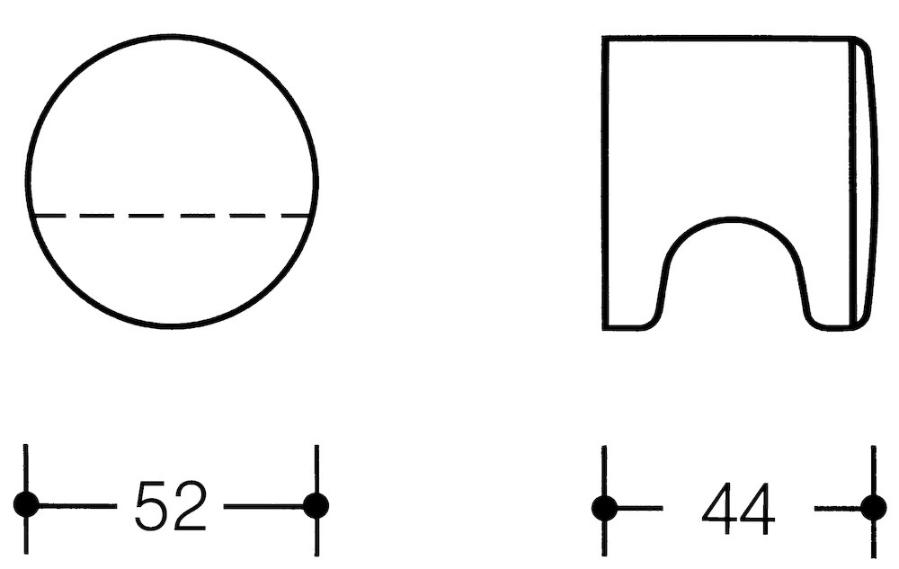 HEWI Knauf 557.50K, Kunststoff, 557.50K 90