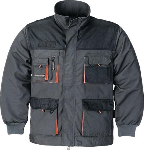 TERRAX Herrenjacke Gr.52 dunkelgrau/schwarz/orange