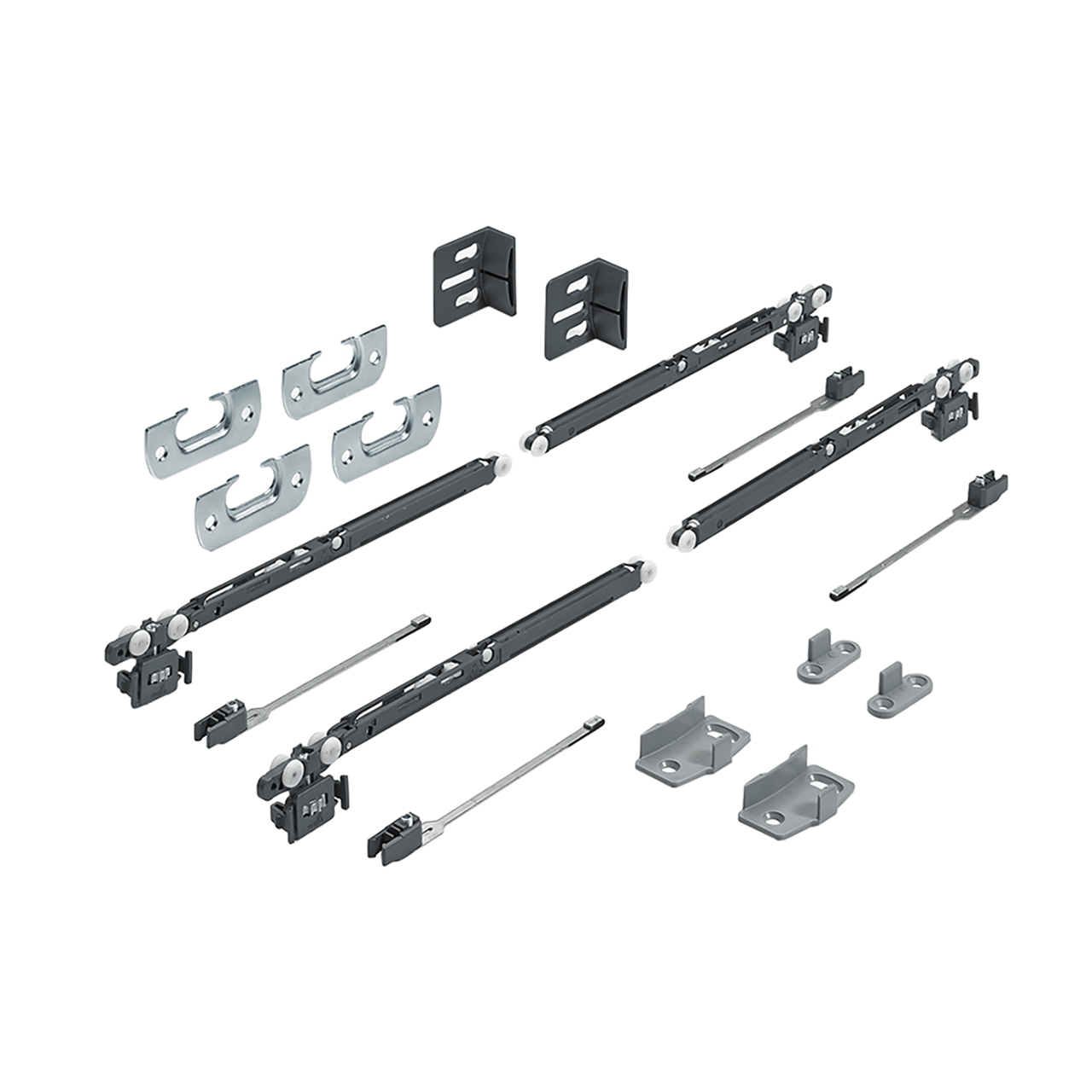 HETTICH SysLine S Set mit Silent System Schließdämpfung und Öffnungsdämpfung, 9208511