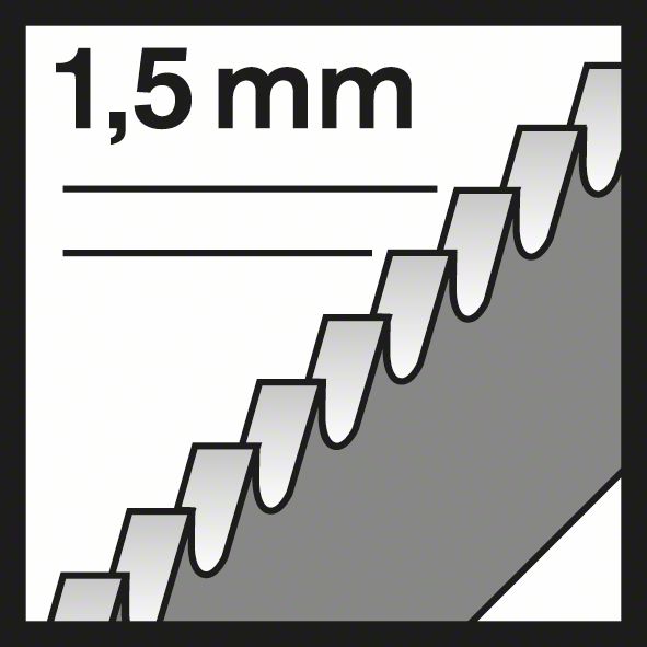 BOSCH Stichsägeblatt T 118 EOF Flexible for Metal, 5er-Pack