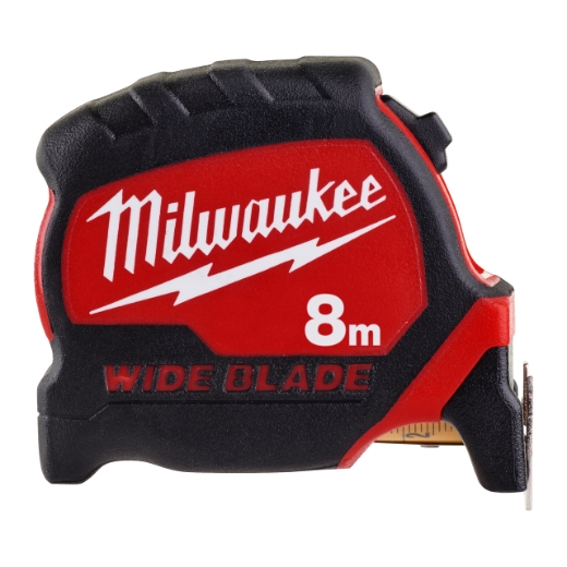 MILWAUKEE nicht-magnetisch, 33 mm breites Band Premium-Bandmaß breit 8 m