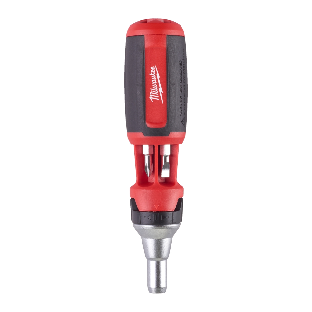 MILWAUKEE inkl. 7 Bits PH/PZ/TX/SL Schraubendreher mit Ratschenfunktion