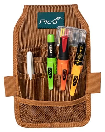 PICA Werkzeug-Set Gürteltasche Master-Belt braun Inh.5-tlg.PES 1680D,beids.1 St.PICA