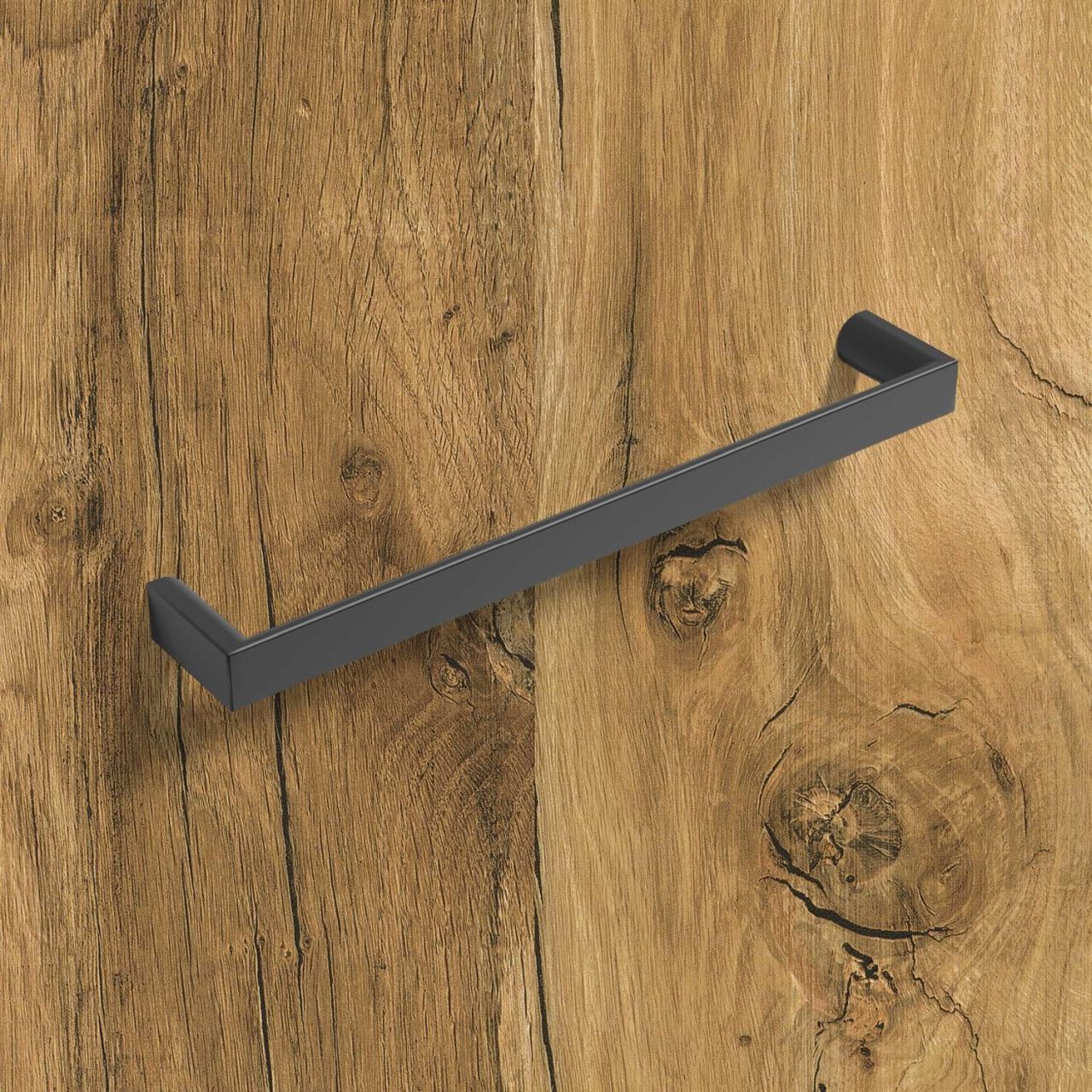 HETTICH Griff Baldone, •–• 96, L 104 mm, B 11 mm, H 26 mm, Schwarz matt, 9269733 HETTICH Griff Baldone, •–• 96, L 104 mm, B 11 mm, H 26 mm, Schwarz matt, 9269733