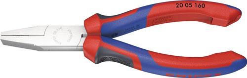 KNIPEX Flachzange DIN ISO 5745 Gesamt-L.160mm verchr.Comfort-Griff KNIPEX